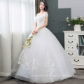 XQX002 New Designers Dress Women 2019 Sexy Off Shoulder Slim Lace Up Bridal Dress Floor Length Wholesale Cheap Wedding Dress